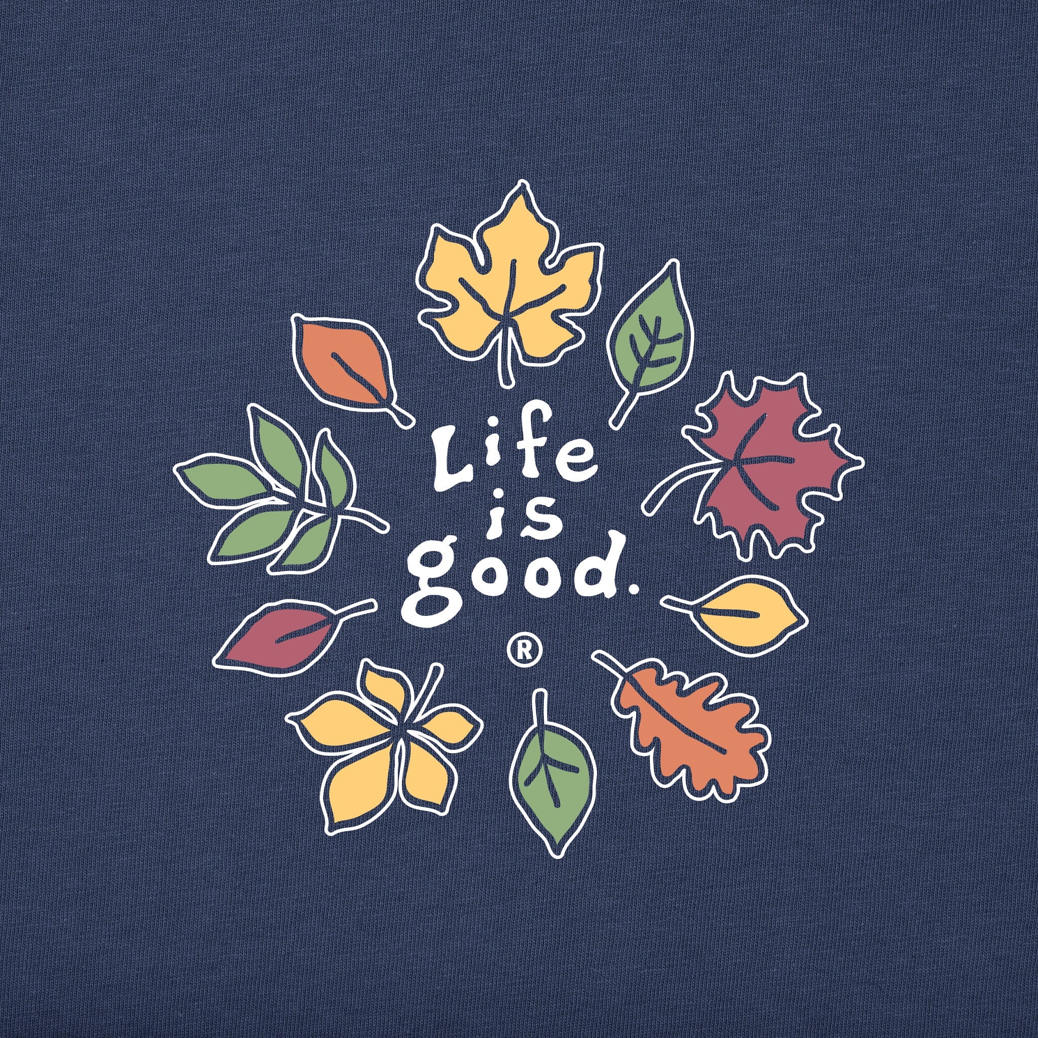 Women's Fall Leaves Long Sleeve Crusher Tee