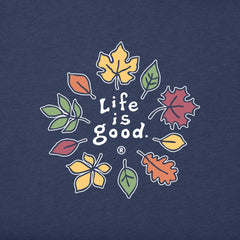 Women's Fall Leaves Long Sleeve Crusher Tee