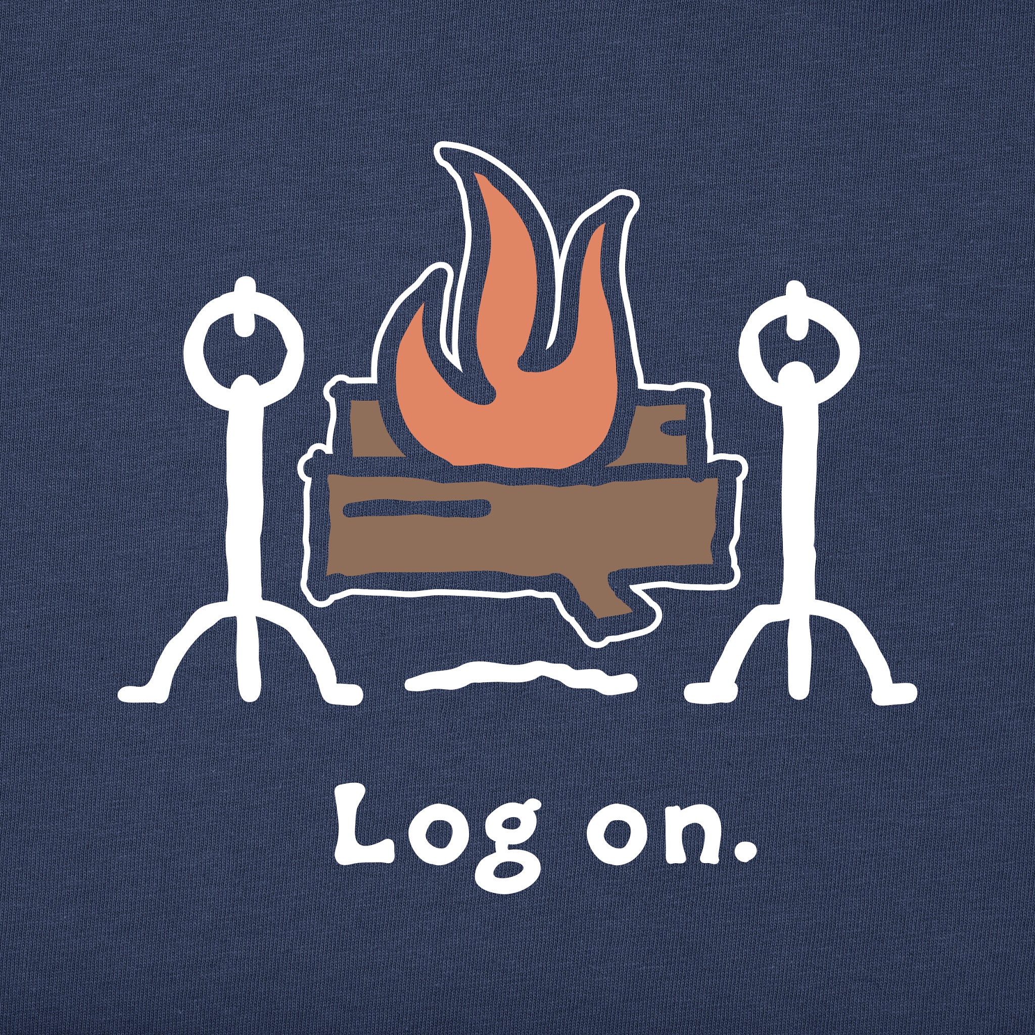 Men's Log On Long Sleeve Crusher Tee