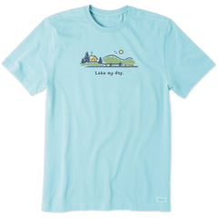 Men's Lake My Day Short Sleeve Crusher Tee
