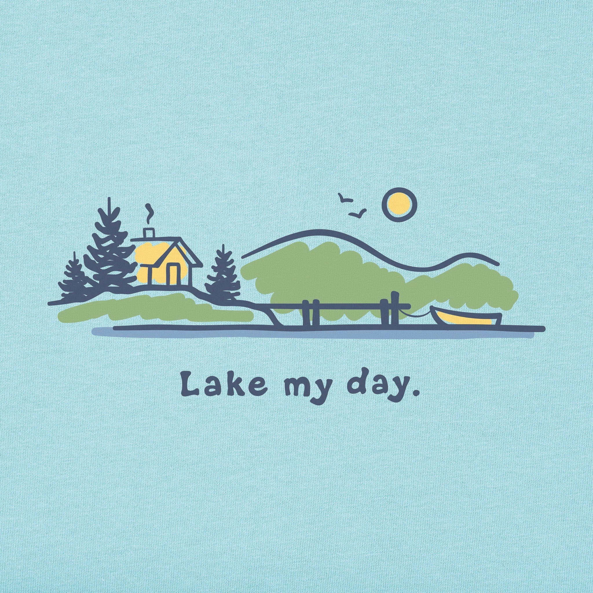 Men's Lake My Day Short Sleeve Crusher Tee
