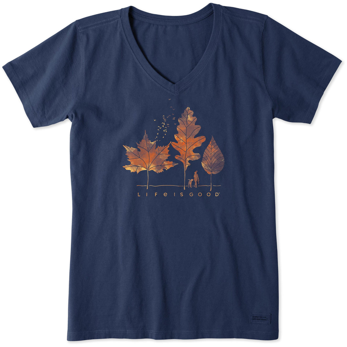 Women's Fall Walk Short Sleeve Crusher Vee