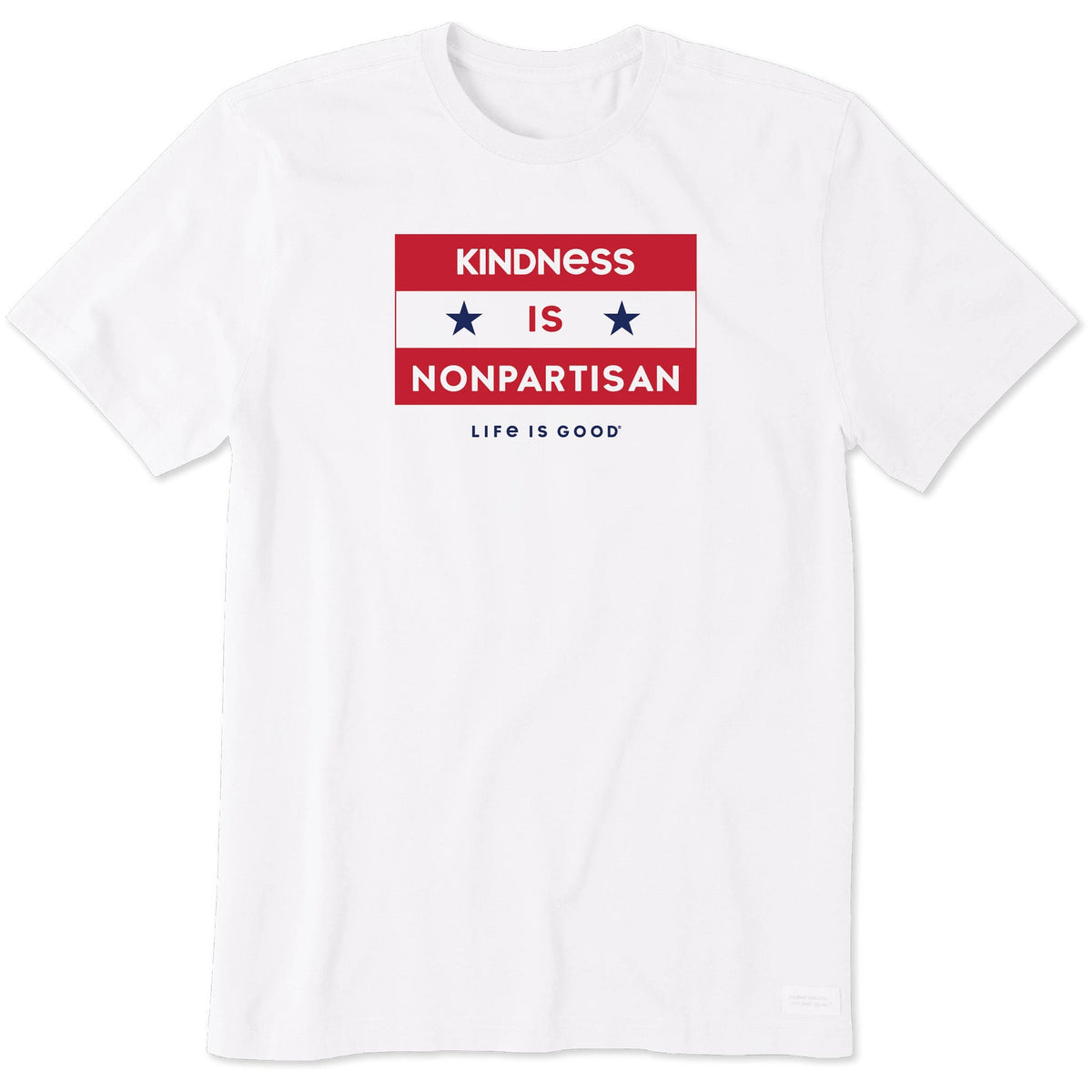 Men's Kindness is nonpartisan Short Sleeve Crusher Tee