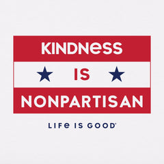 Men's Kindness is nonpartisan Short Sleeve Crusher Tee