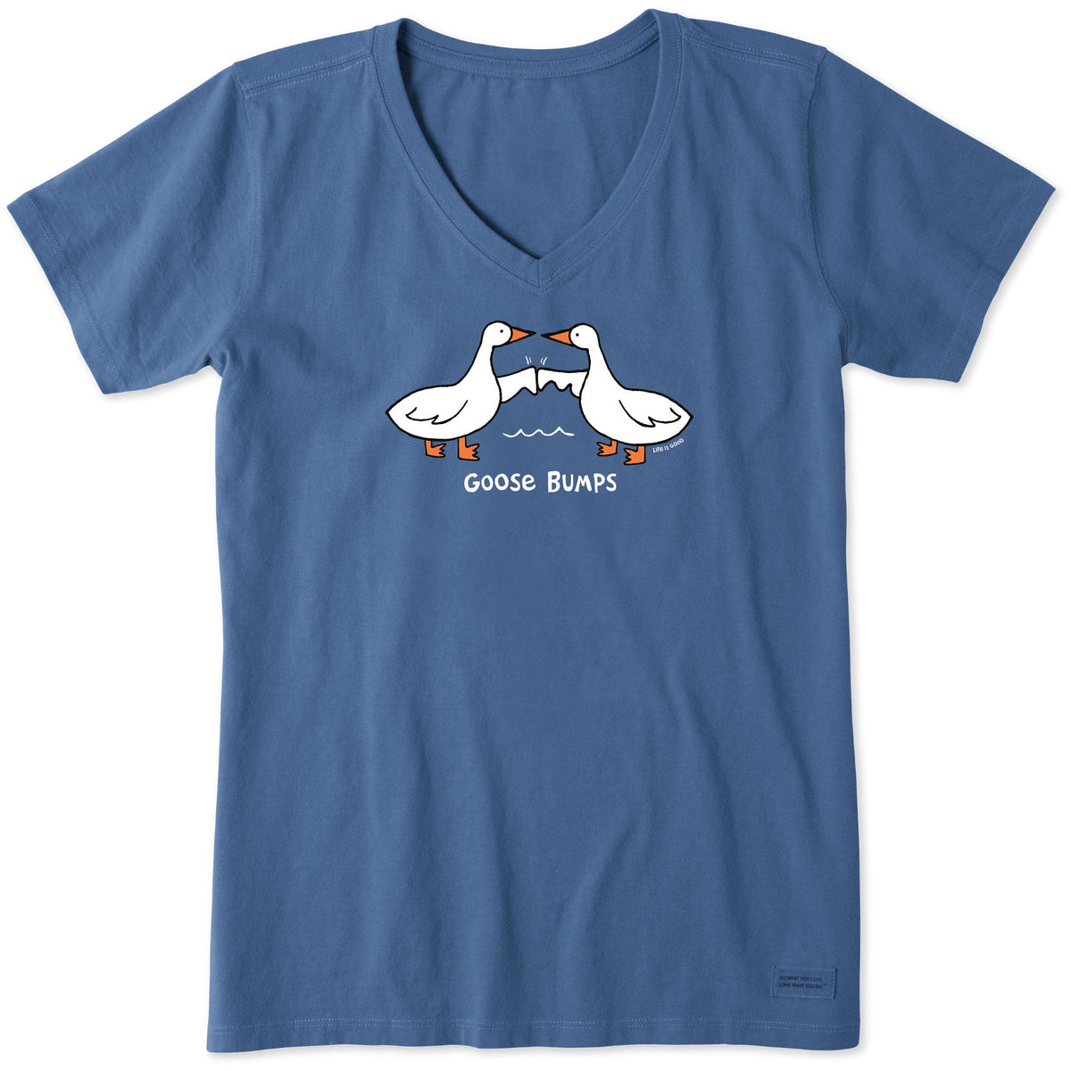 Women's Goose Bumps Short Sleeve Crusher Vee