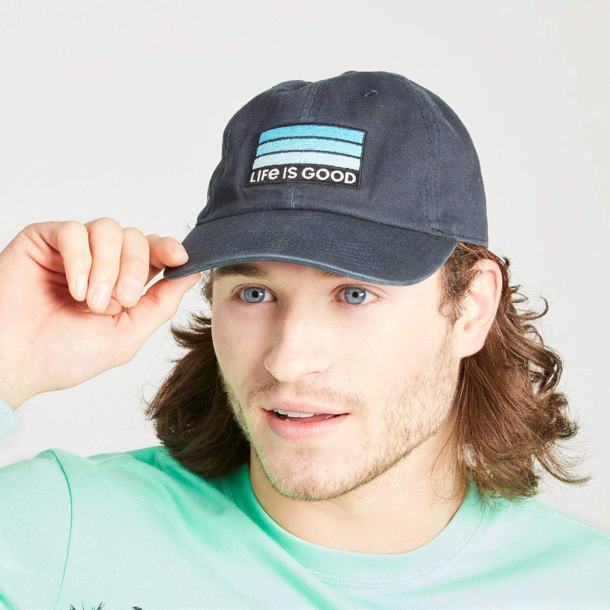 Adult Unisex LIG Striped Patch Chill Cap