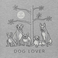 Women's Dog Lover Tree Short Sleeve Crusher Tee