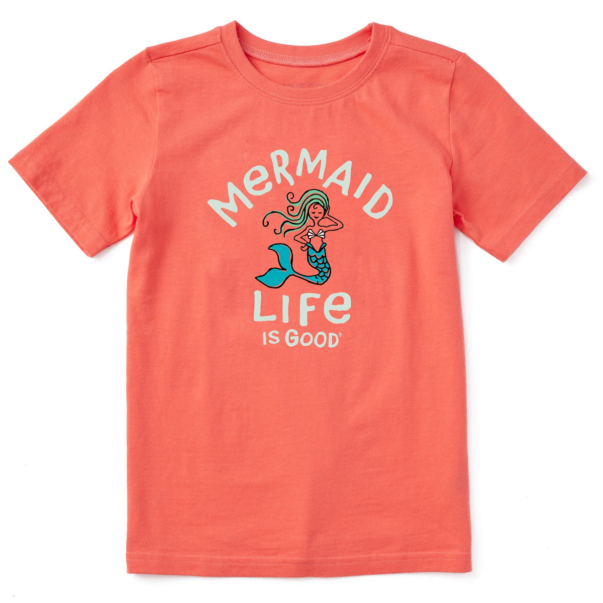 Kids Mermaid Life is Good Crusher Tee