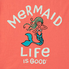 Kids Mermaid Life is Good Crusher Tee