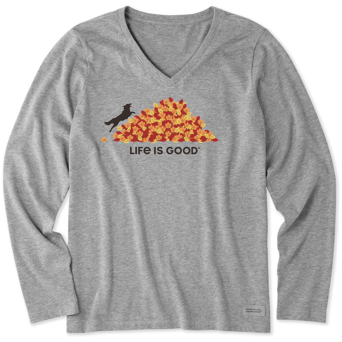 Women's LEAF JUMP Long Sleeve Crusher Vee