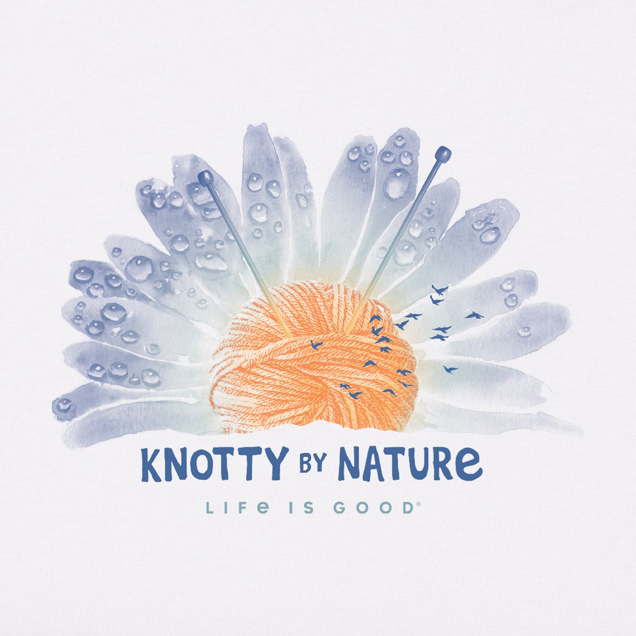 Women's Knotty by Nature Sunset Short Sleeve Crusher Vee