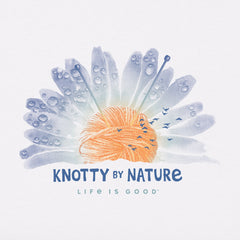Women's Knotty by Nature Sunset Short Sleeve Crusher Vee