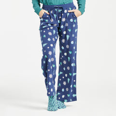 Women's Holiday Tree Pattern Snuggle Up Sleep Pant
