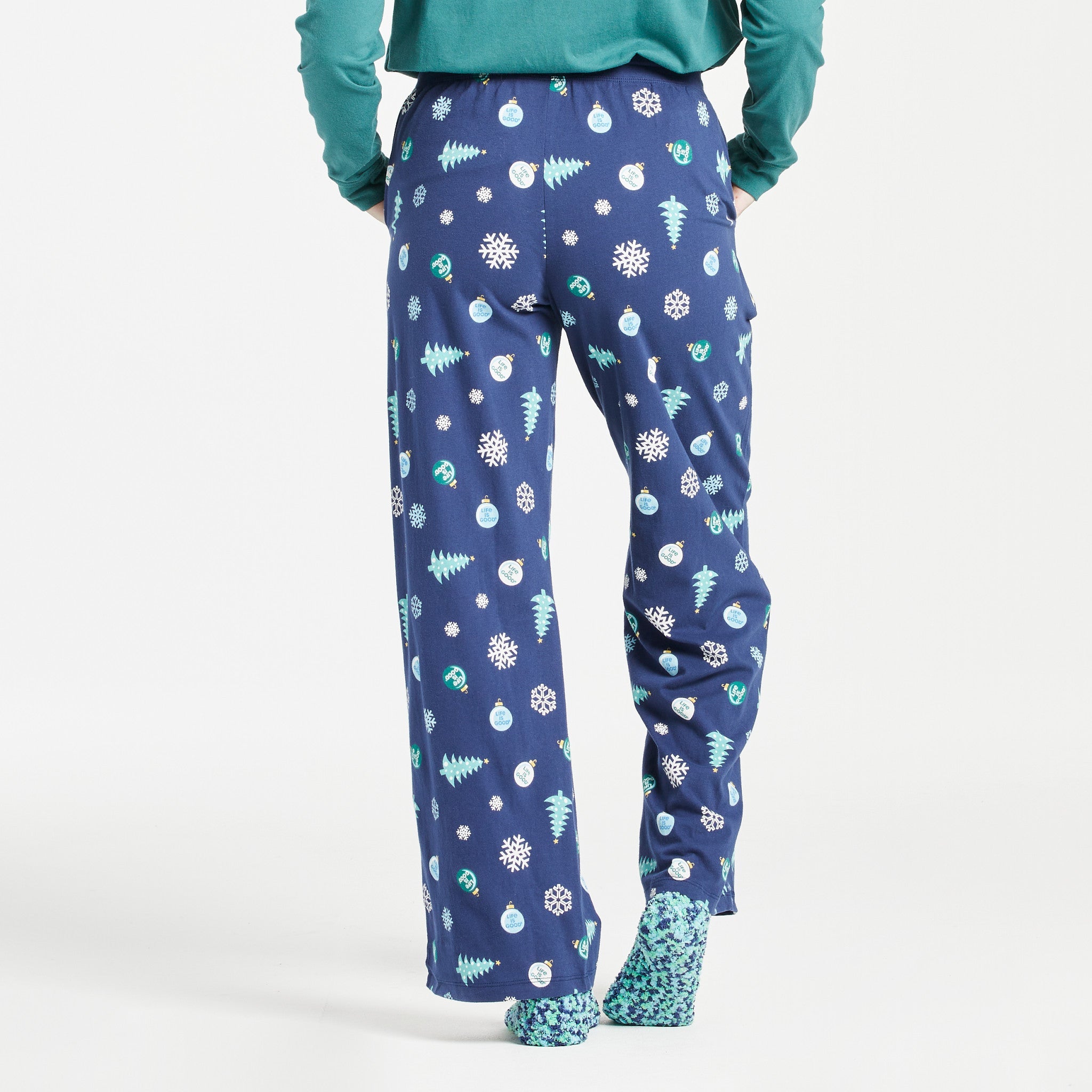 Women's Holiday Tree Pattern Snuggle Up Sleep Pant