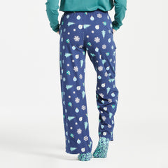 Women's Holiday Tree Pattern Snuggle Up Sleep Pant