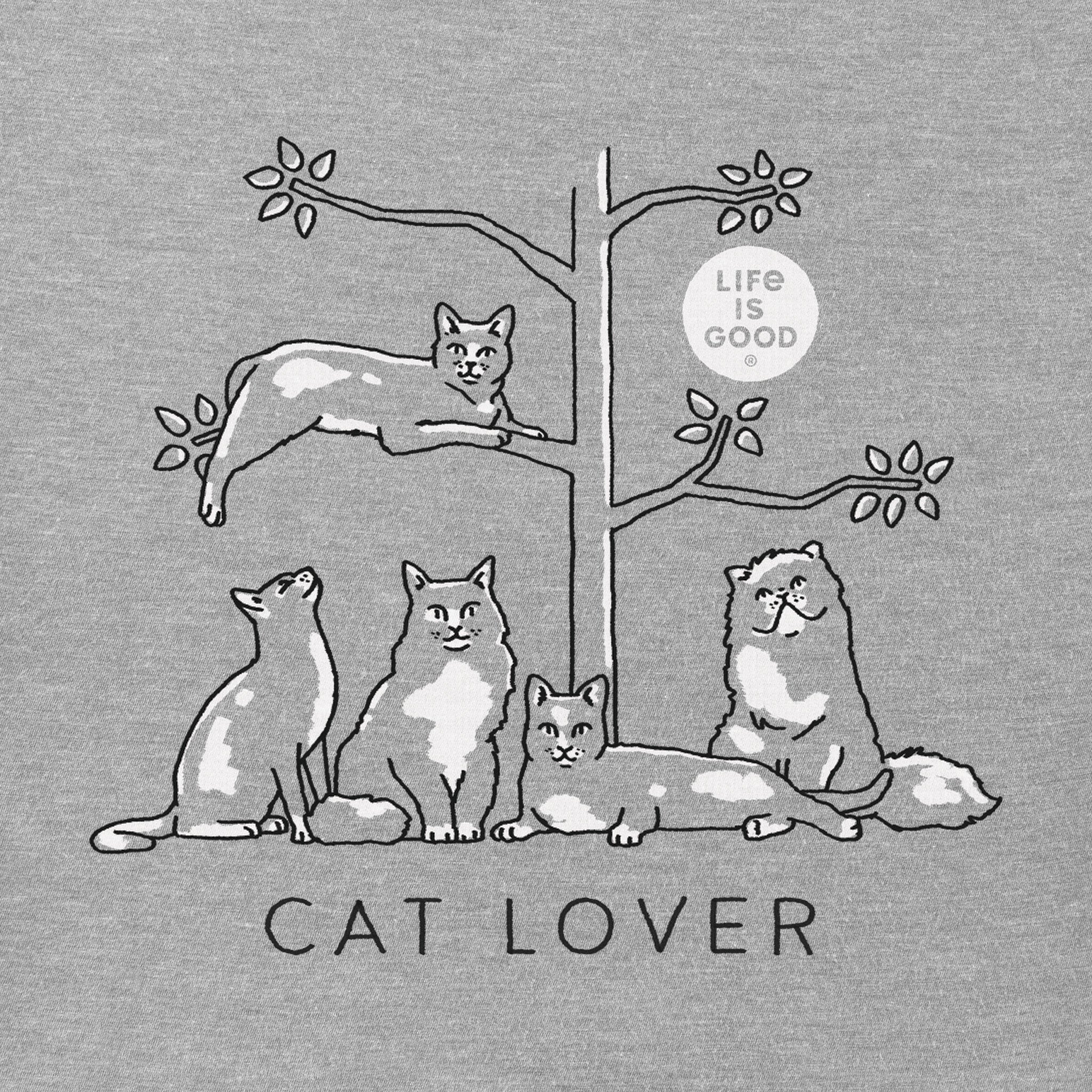Women's Cat Lover Short Sleeve Crusher Vee