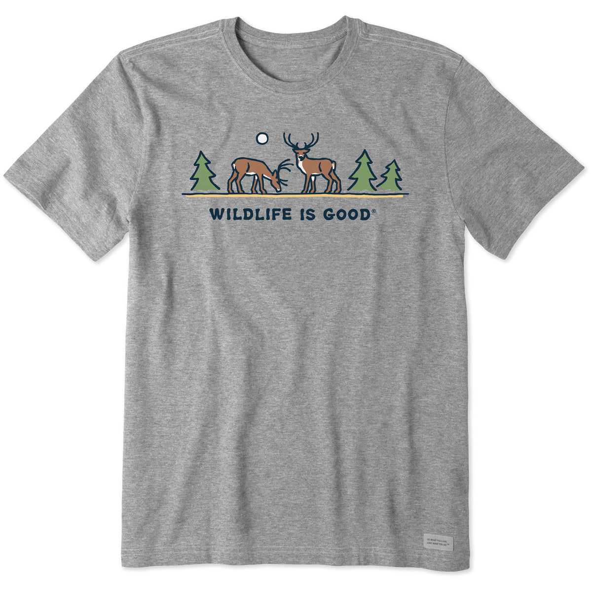 Men's Wildlife Deer Short Sleeve Crusher Tee