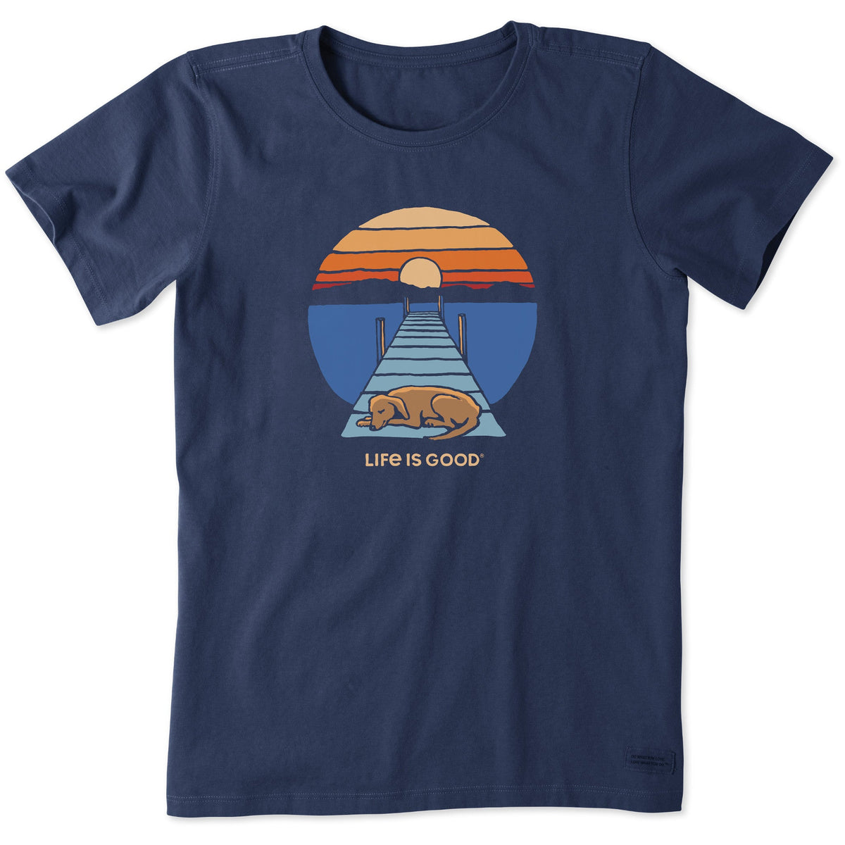 Women's Dock Dog Sunset Short Sleeve Tee