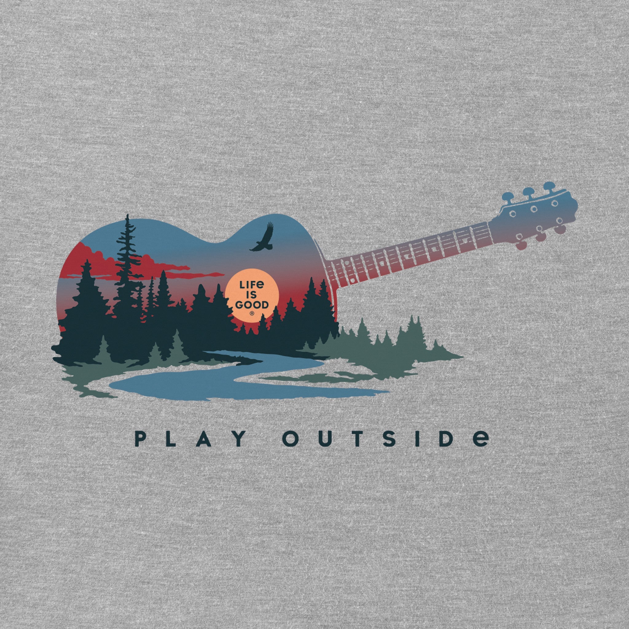 Men's Play Outside Guitar Short Sleeve Crusher Tee