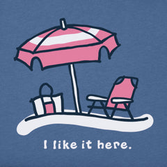 Women's I Like it Here Short Sleeve Crusher Tee