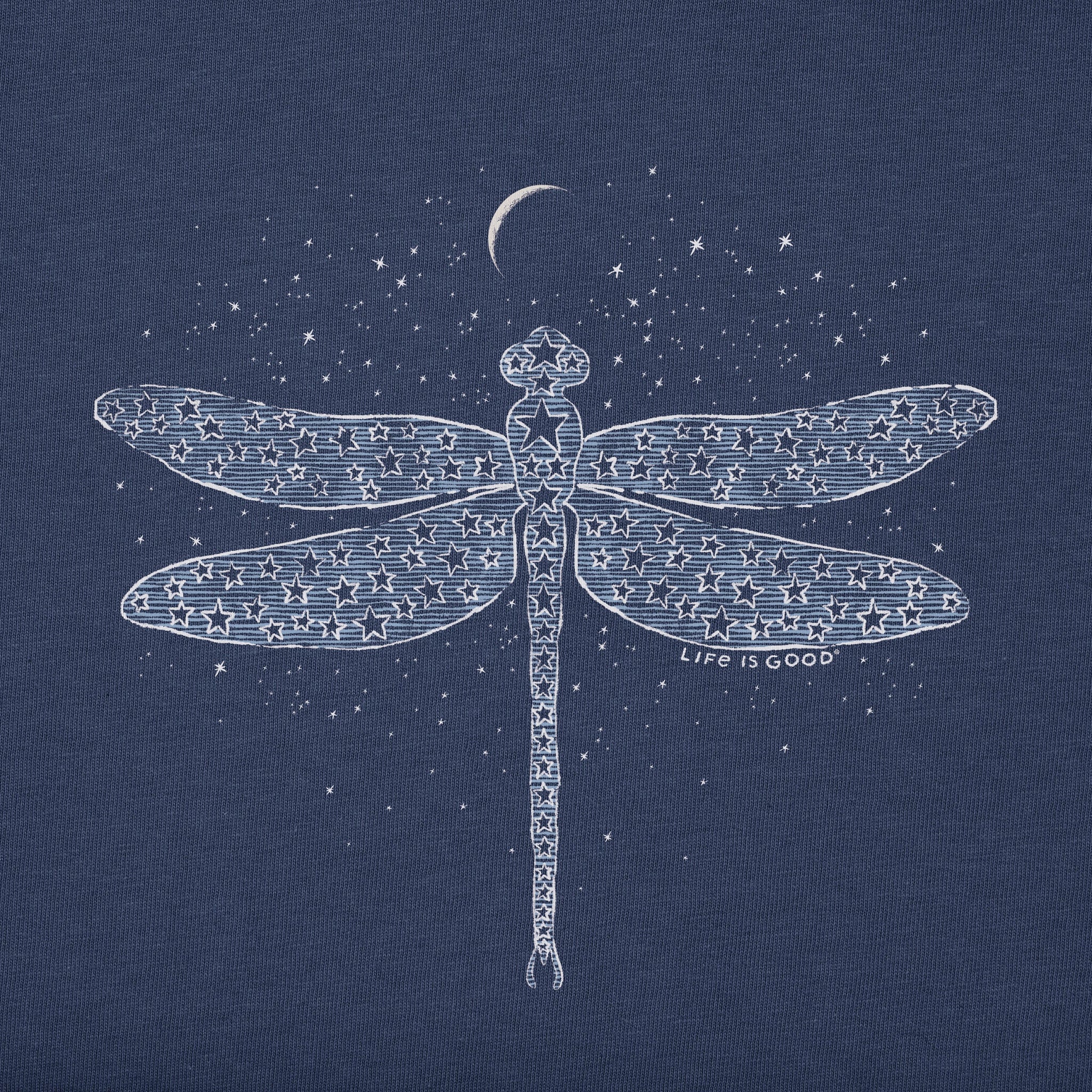 Women's Dragonfly Universe Short Sleeve Crusher Vee