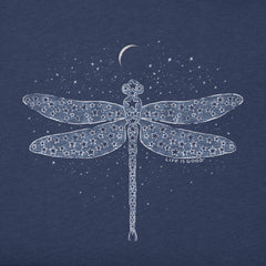 Women's Dragonfly Universe Short Sleeve Crusher Vee