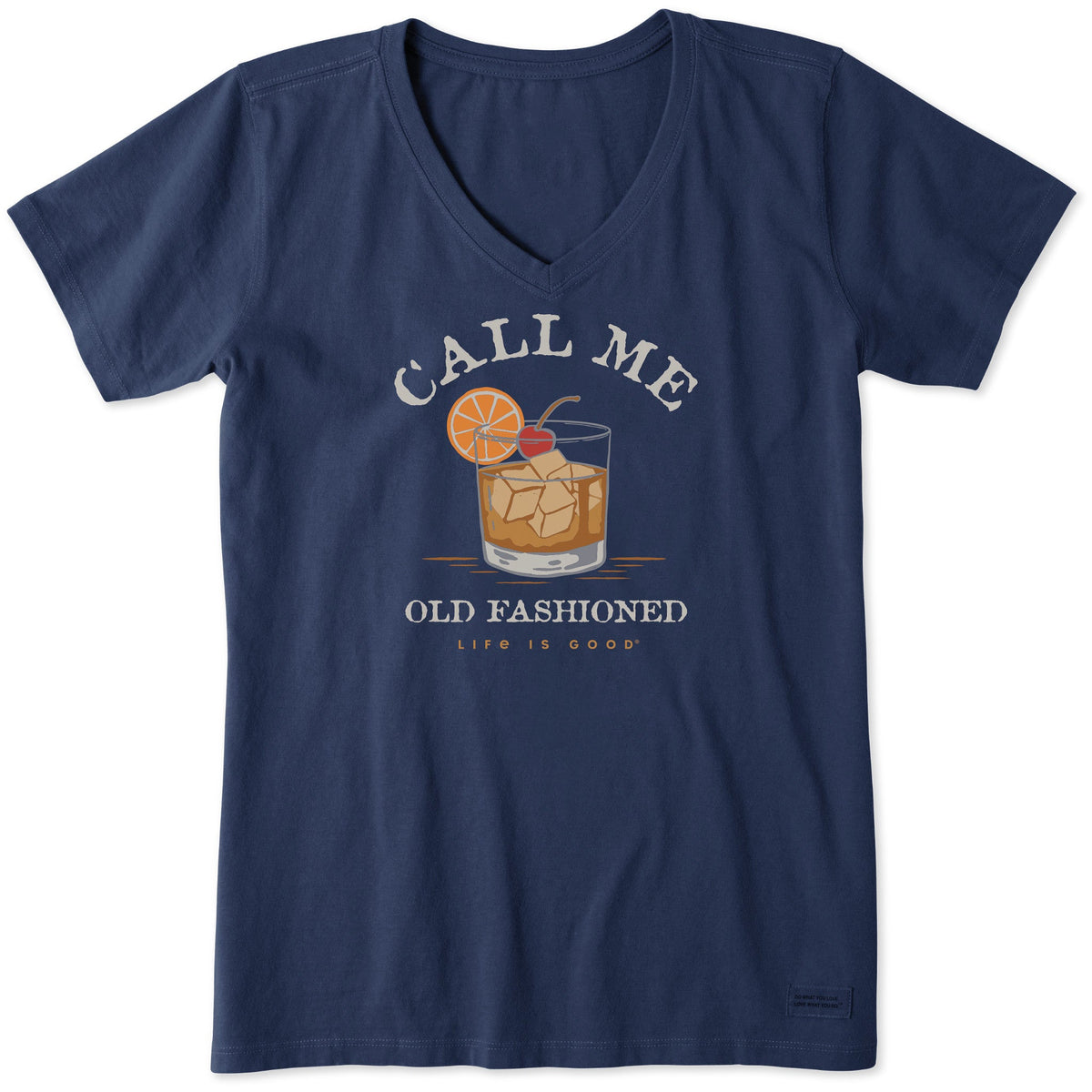 Women's Call Me Old Fashioned Short Sleeve Crusher Vee