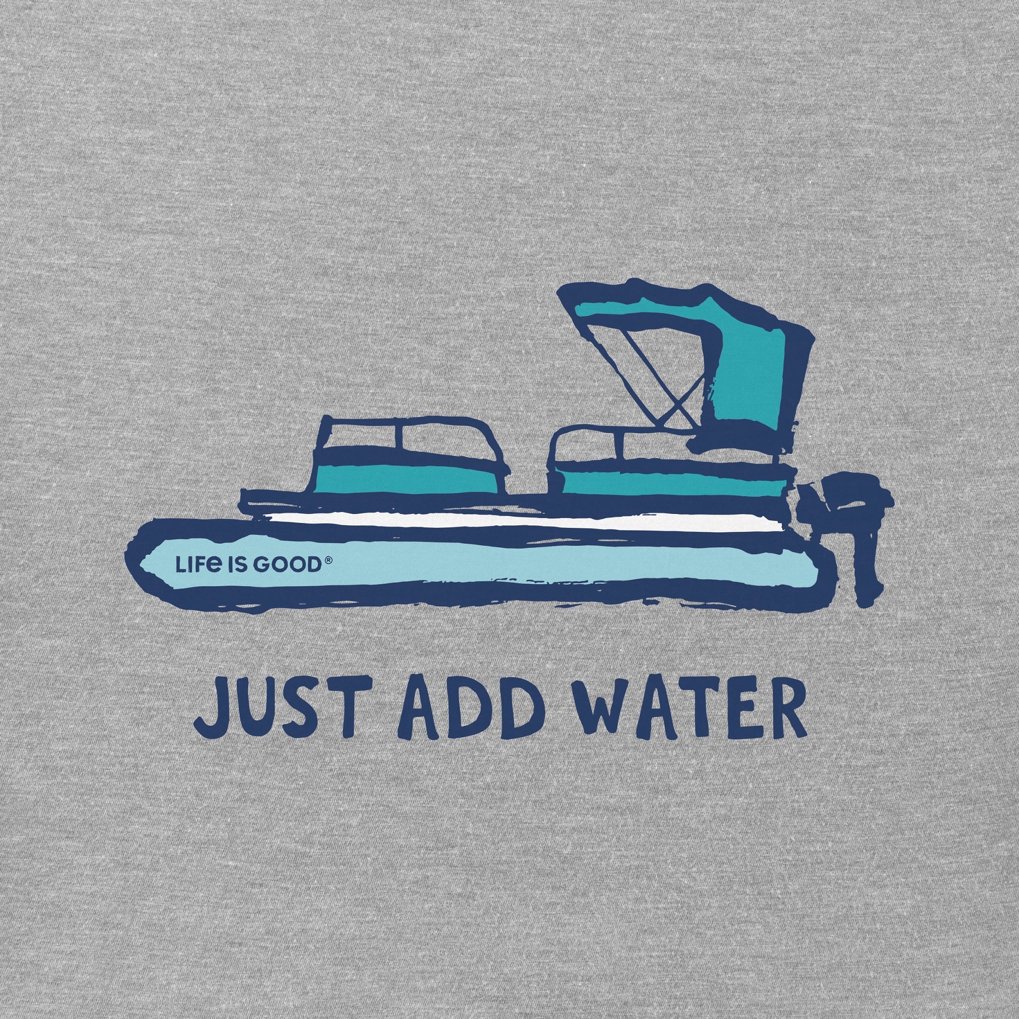Men's Just Add Water Pontoon Boat Short Sleeve Crusher Tee