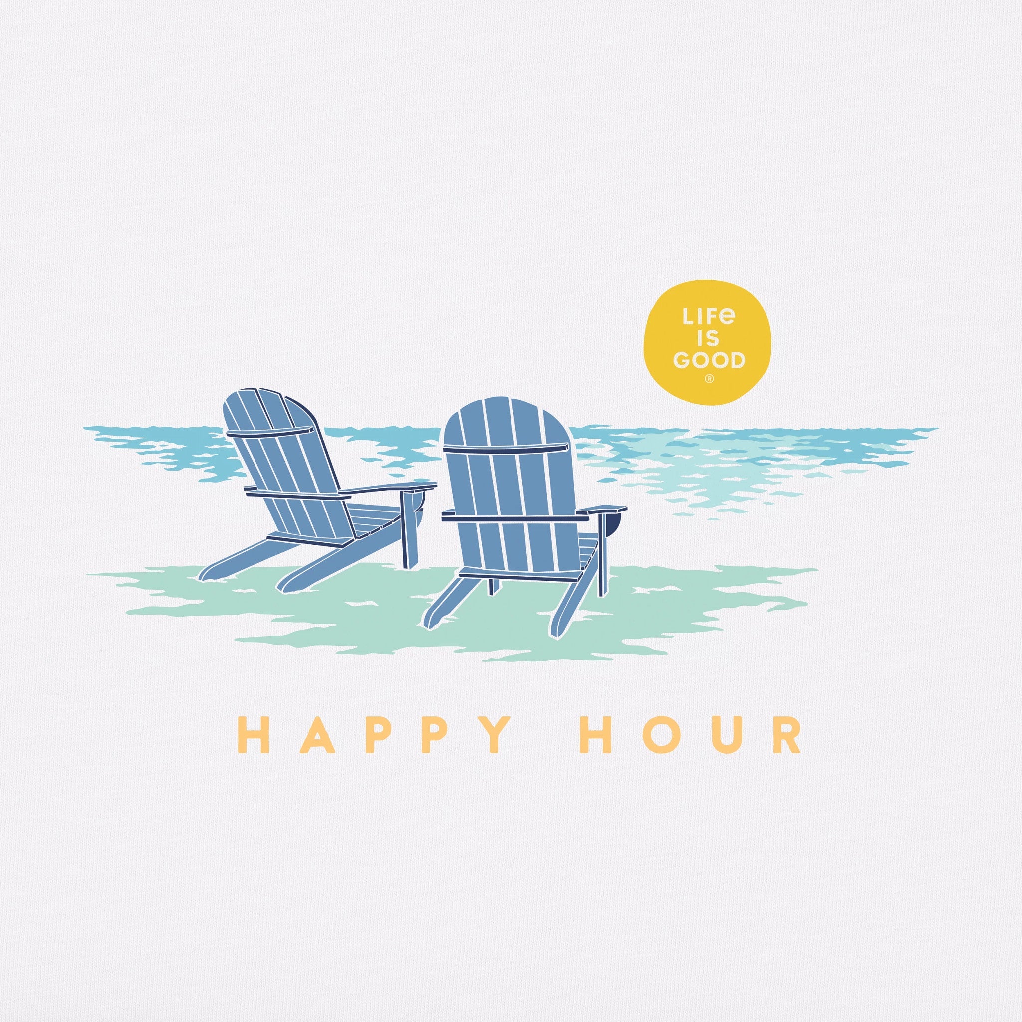 Women's Golden Happy Hour Short Sleeve Crusher Vee