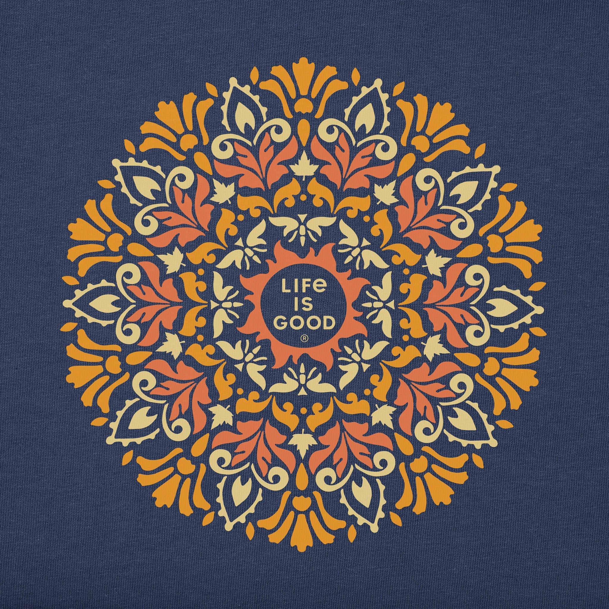 Women's Golden Mandala Long Sleeve Crusher Tee