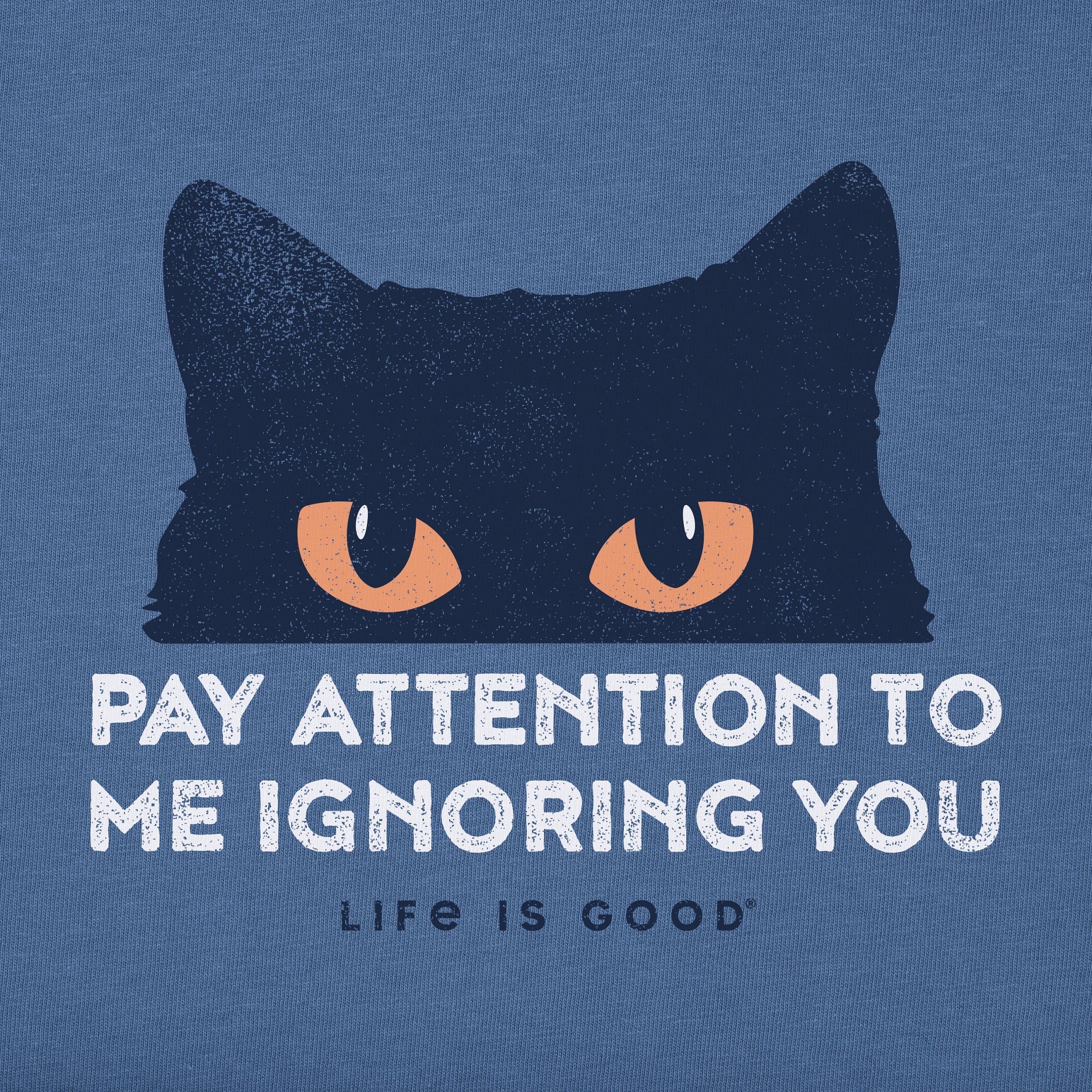 Men's Pay Attention Cat Eyes Short Sleeve Tee