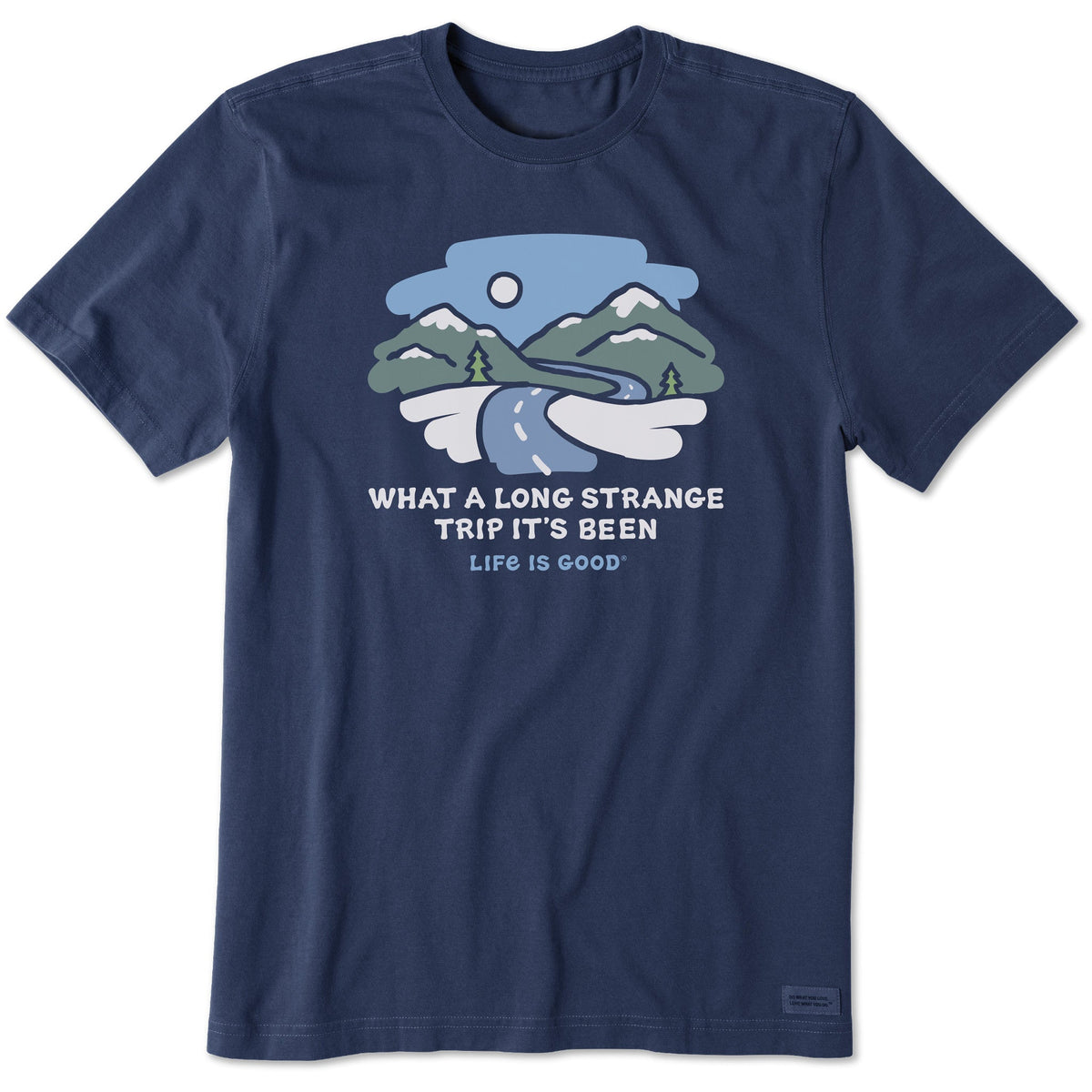 Men's Long Strange Trip Snowy Mountains Short Sleeve Crusher Tee