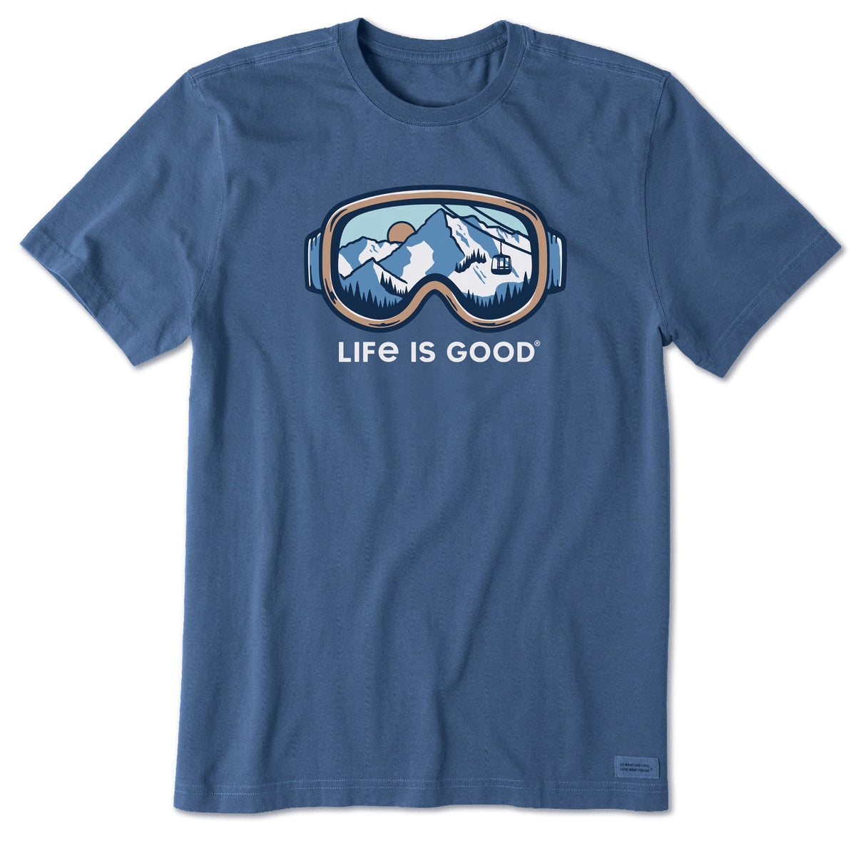 Men's Ski Goggle Landscape Short Sleeve Crusher Tee
