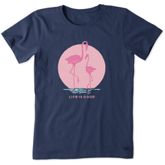 Women's FLAMINGO MAMA AND CHILD Short Sleeve Tee