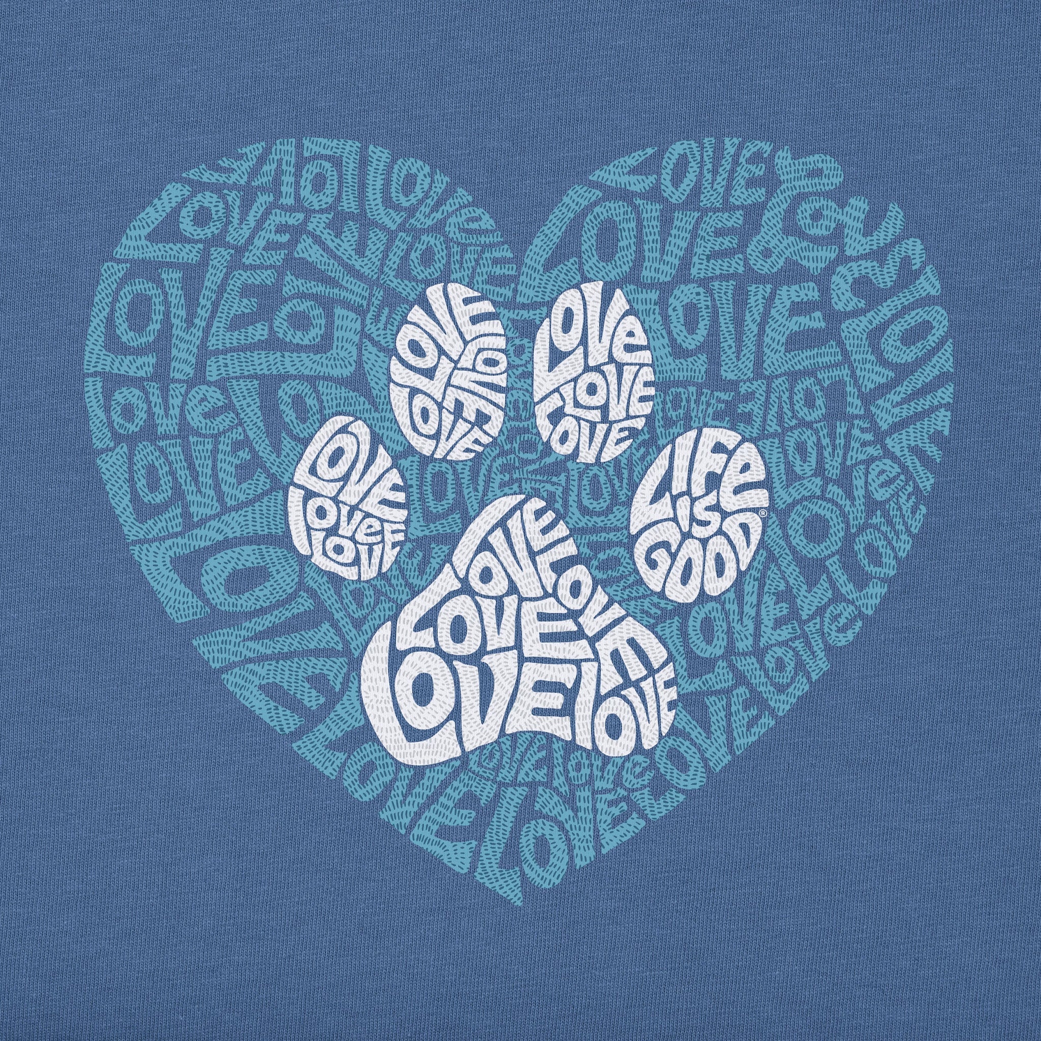 Women's Animal Heart Short Sleeve Crusher Tee