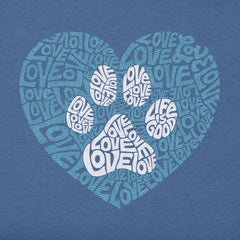 Women's Animal Heart Short Sleeve Crusher Tee