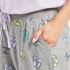 Women's Flip Flop Pattern Snuggle Up Sleep Pant