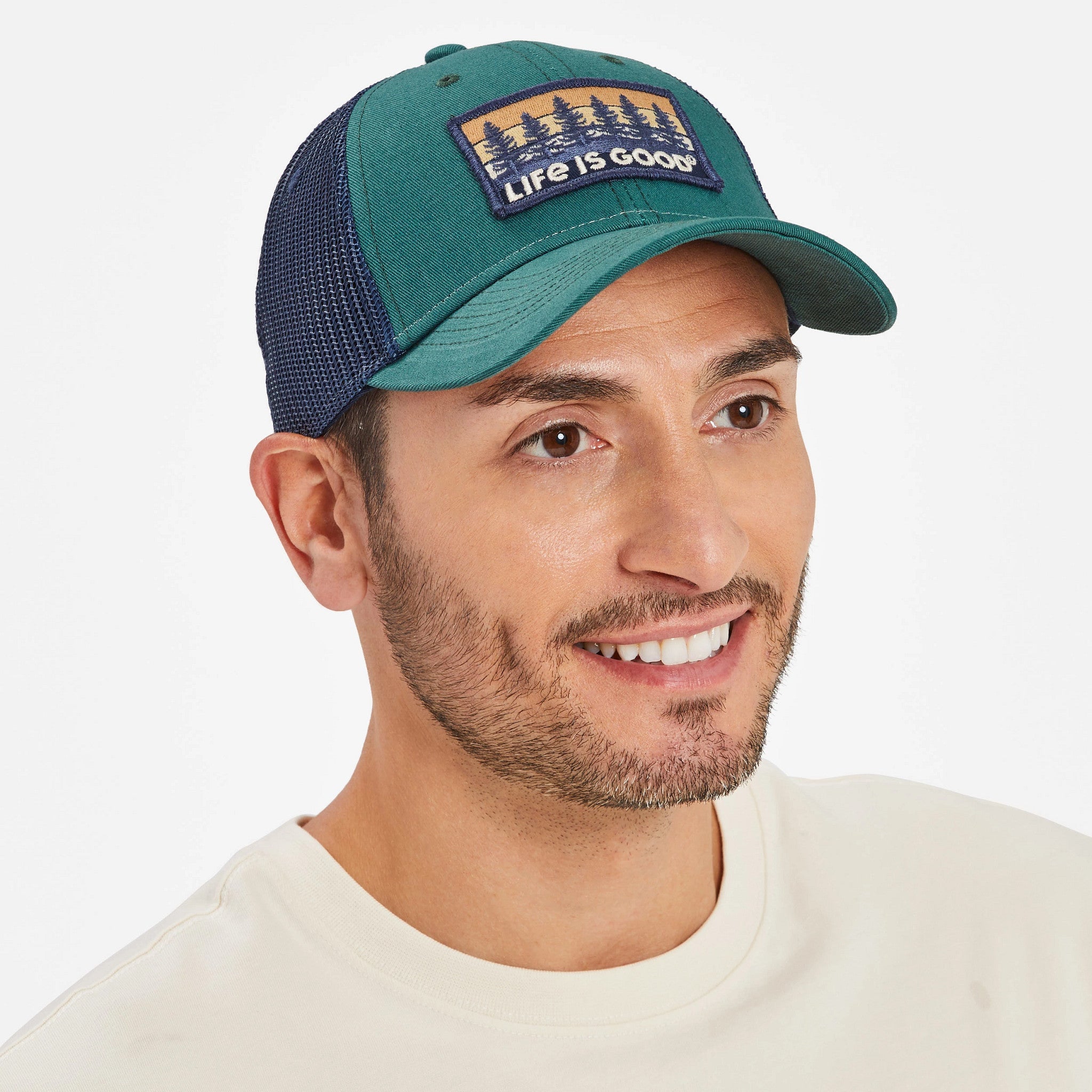 Adult Unisex Tree Patch Hard Mesh Back Cap