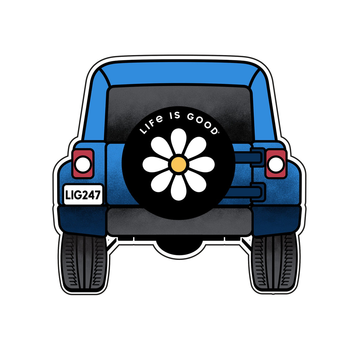 Wander 4x4 Small Die Cut Decal