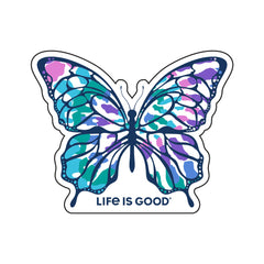 Tie Dye Butterfly Small Die Cut Decal