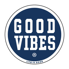 Good Vibes Coin 4" Circle Sticker