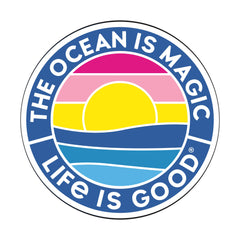 The Ocean Is Magic Coin 4" Circle Sticker