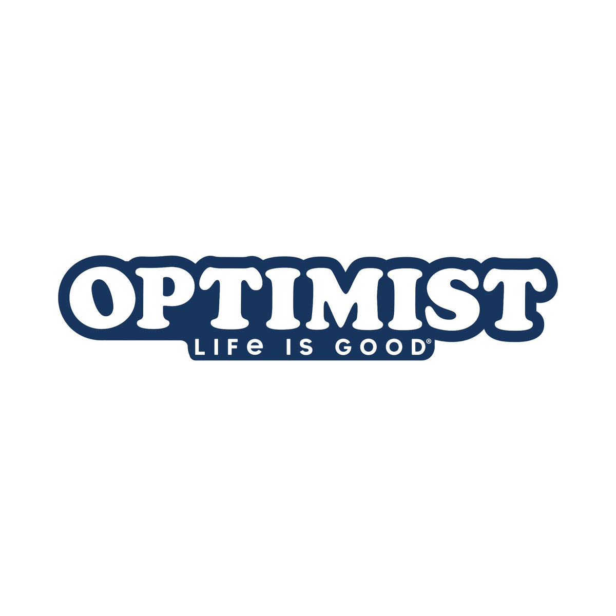 Optimist Retro Stripe Die Cut Sticker