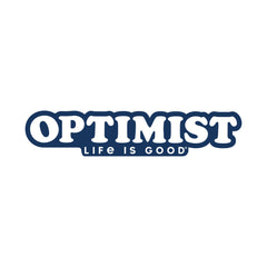 Optimist Retro Stripe Die Cut Sticker