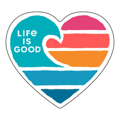 Clean Wave Heart Die Cut Sticker