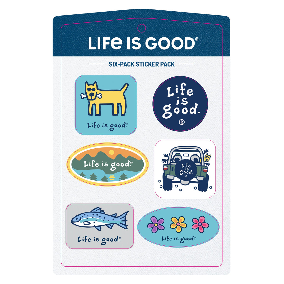 Vintage Six-Pack Sticker Pack