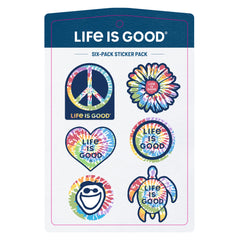Tie Dye Six-Pack Sticker Pack