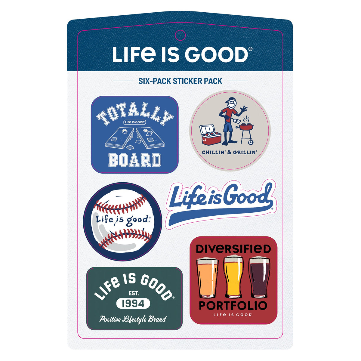 Tailgate Six-Pack Sticker Pack