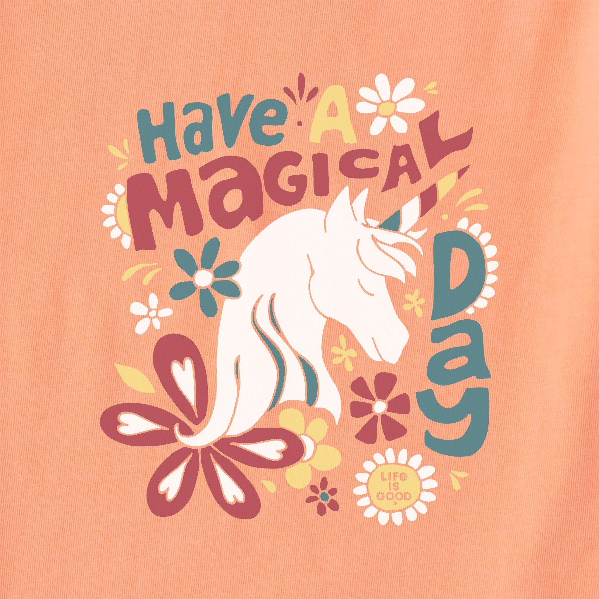 Kids Magical Day Unicorn Short Sleeve Crusher Tee