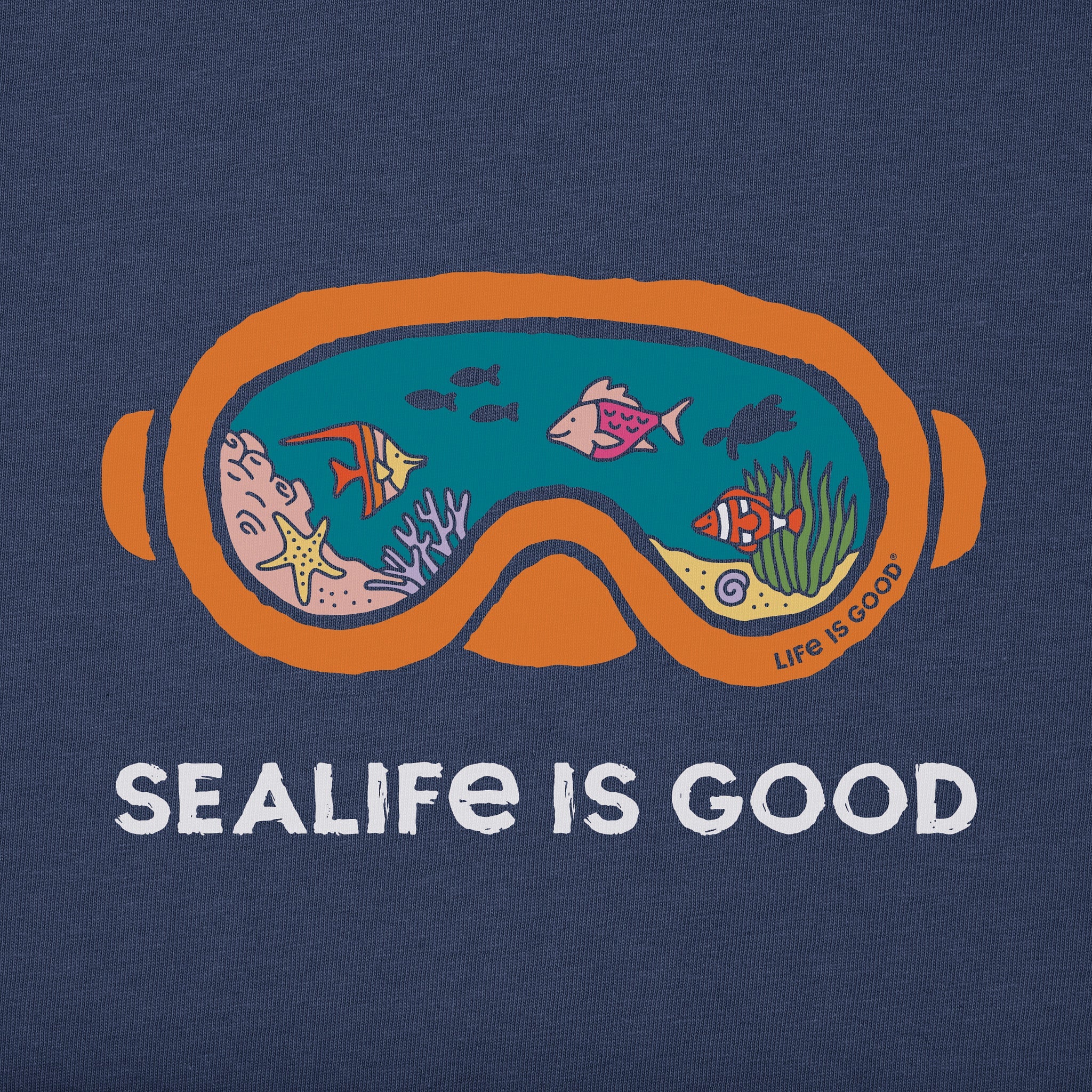 Men's Sealife Scuba Mask Short Sleeve Crusher Tee
